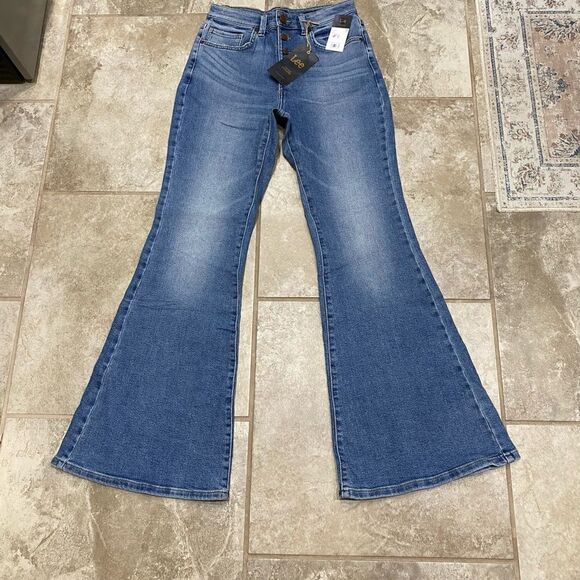 Lee Vintage Modern High Rise Flare Jeans 27x33 NWT Stretch Denim. Lot of 2 - Picture 6 of 16